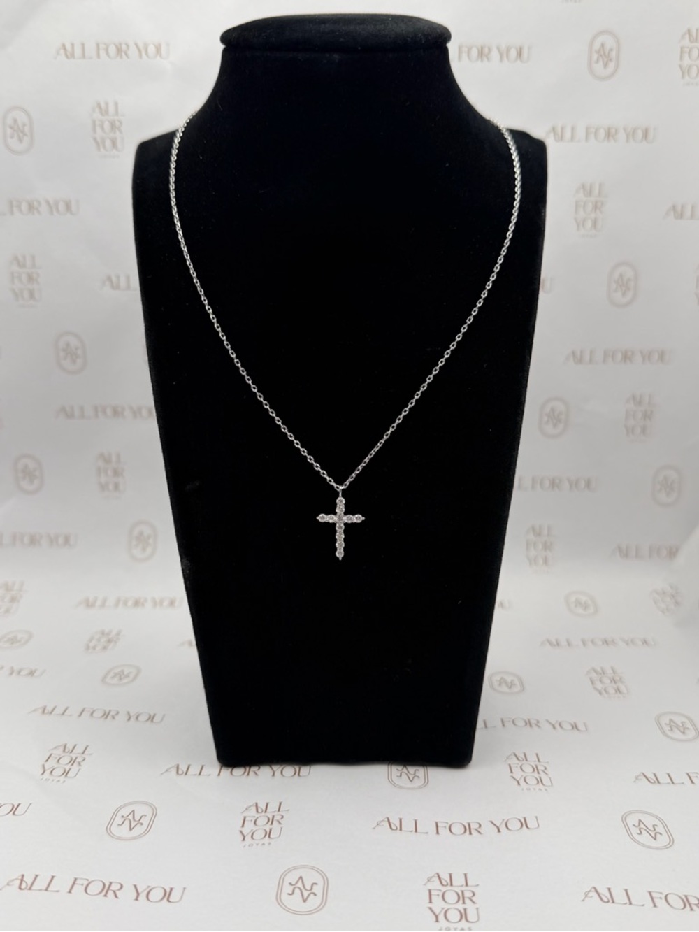 Cross Pendant CZ Necklace